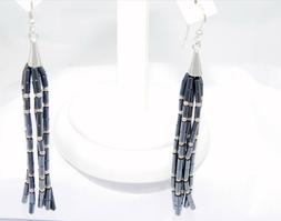 In Argento 925 Con Pietra Di Ematite Da Donna Pendenti A Pie