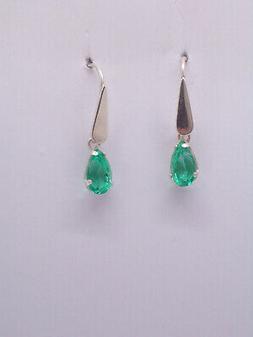 In Argento 925 Con Pietra Sintetica Verde - Imitazione Smera