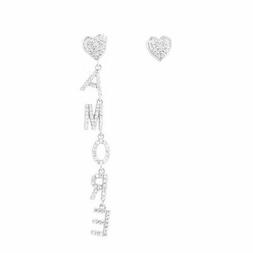 Bysimon In Argento 925 E Cristalli Con Scritta Amore Ref. 11