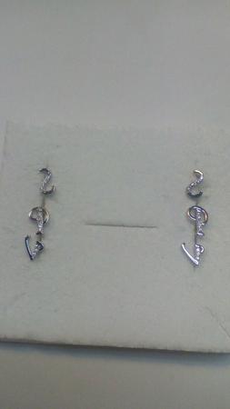 In Argento 925 Iniziali Assortite Con Semipave' Di Zirconi