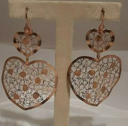 In Argento 925 Millesimi Placcato In Oro Rosa A Forma Di Cuo