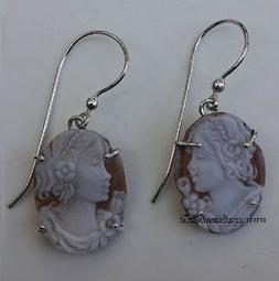 In Argento 925% Con Cammeo Sardonico