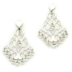 In Argento Con Traforo Albero Della Vita Swarovski Boccadamo