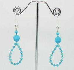 In Argento E Swarovski Pendenti Turchesi Turchese Idea Regal