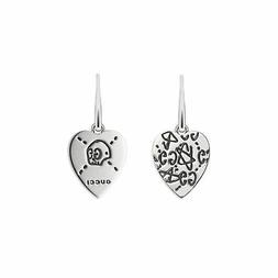In Argento Guccighost Graffiti Cuore Inciso Ybd457231001