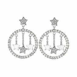 Stroili In Argento Rodiato E Cristalli Con Stelle Ref. 15116