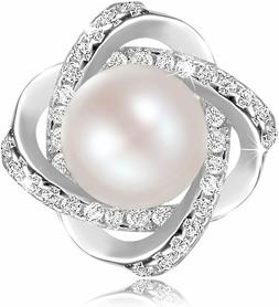 In Argento Sterling 925 Con Perle D' Acqua Dolce Zircone...
