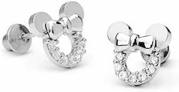 In Argento Sterling Con Zirconia Cubica, Motivo Topolino,...