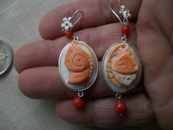 In Corallo Sardo  E Cammeo Sardonico A Doppio Colore  Arg.92