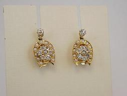 In Oro 14 Kt  Ferro Di Cavallo Epoca Primo '900 Old Gold Ear