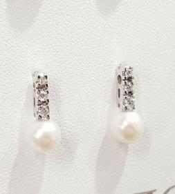 In Oro 18kt Con Perle E Diamanti - Con Garanzia