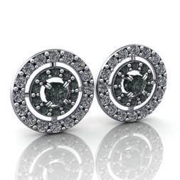 In Oro 18kt. Grammi 3,60 Con Diamanti Neri E Bianchi Per Ct.