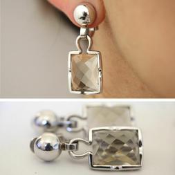 In Oro Bianco 18 Kt 750 E Con Quarzo Fum&egrave; Fume Fum&eacute; Penden