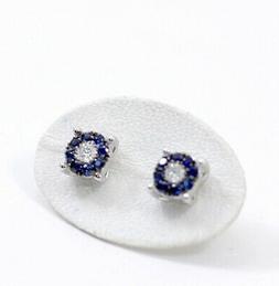 In Oro Bianco 18kt Con Zaffiri E Diamanti C4101819