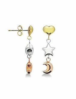 In Oro Bianco, Oro Giallo, Oro Rosa 18k A Cuore, Stella E Lu