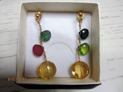 In Oro Giallo 750/1000  E Pietre Preziose. Artigianato Orafo