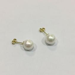 In Oro Giallo Con Perle Da 8 Mm