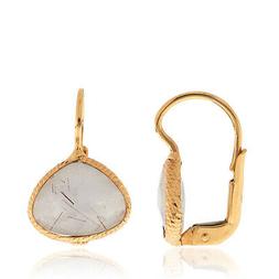 In Oro Giallo Con Quarzo Rutilato