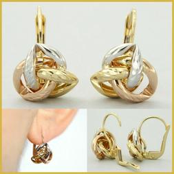 In Oro Giallo Rosa E Bianco 18 Kt 750 Nodo Pendenti Celtici 
