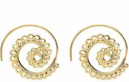 In Ottone Color Oro Indiani Tribali Etnici A Spirale