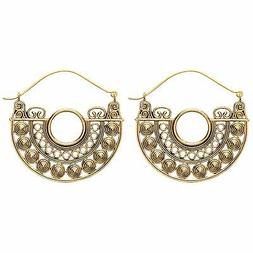 In Ottone Oro Cerchi Filigrana Creole Tribali Indiani