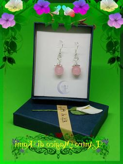 In Perle Di Quarzo Rosa E&nbsp; Argento 925