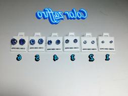 In Zirconia Cubica Color Zaffiro Donna / Uomo / Bisex