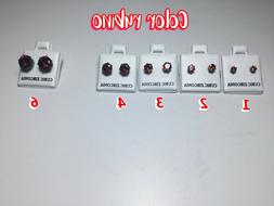 In Zirconia Cubica Colore Rosso Rubino Donna / Uomo / Bisex