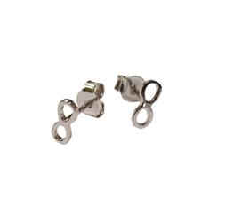 Infinito Gioielli Donna Ragazza Argento 925 Rodiato Oro Bian