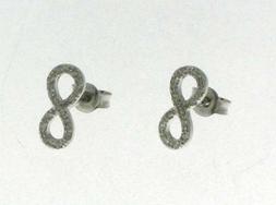 Infinito In Argento 925 Rodiato Con Brillanti Innamorati Amo