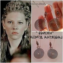Lagertha Vikings Vichinghi Spirale Rame Tribale Regalo Telef
