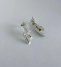 Lettere A  Iniziale Alfabeto In Metallo Rodiato Colore Argen