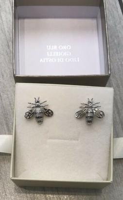 Lobo Ape Argento Silver 925 1,5/2 Cm Swarovski Bianchi Neri