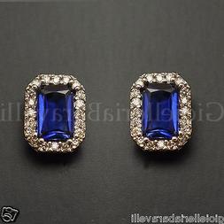 Lobo Comete Gioielli Orb741 Oro Bianco Diamanti Zaffiri Blu 