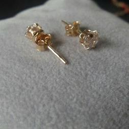 Lobo Donna Oro Giallo 750 18kt Zircone Taglio Diamante Gold 