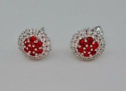 Lobo Donna Tondo Rosso Rubino Cristalli Swarovski Alta Bigio