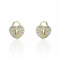 Stroili  Lobo Luchetto Cuore In Oro Giallo Zirconato Donna B