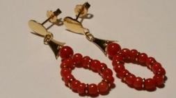 Lobo Oro Giallo 18 Kt Ct Carati 750 Perle Bianche Autentiche