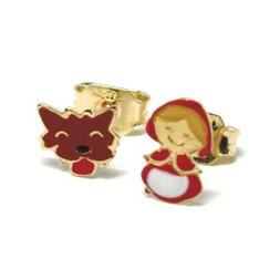 Lobo, Oro Giallo 750 18k, Da Bimba, Bambina, Lupo, Fiaba, Sm