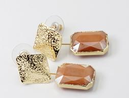 Lobo Pendenti Rettangolari Fatti A Mano Eleganti Bigiotteria