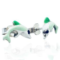 Lobo Per Bambina Delfino Mm 7x11 In Argento 925 E Smalti