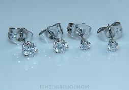 orecchini lobo uomo donna punto luce zircone