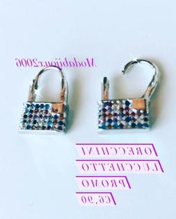 Lucchetto Piccoli Al Lobo Con Strass Colorati Anallergici Pr