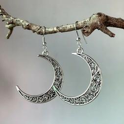 Luna Celtica  Ciondolo 4x3cm Argento Tibetano