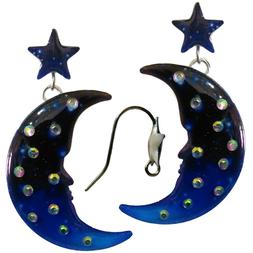 Luna Con Swarovski In Smalto A Cottura.