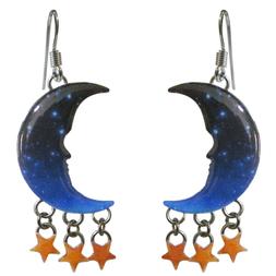 Luna E Stelle In Smalto A Cottura.