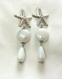 Lunghi I Stella Marina Bianchi Ceramica Pietre Dure Goccia D