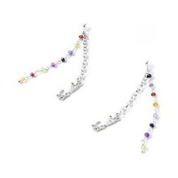 Lunghi Liu Jo Luxury Lj241 Argento 925% Pietre Colorate Logo