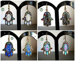 Mano Di Fatima Hamsa Khamsa Colorati Etnici Tribali Visti In