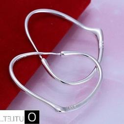 Moda Donna Fashion Silver Argento Sterling 925 A Forma Di Cu